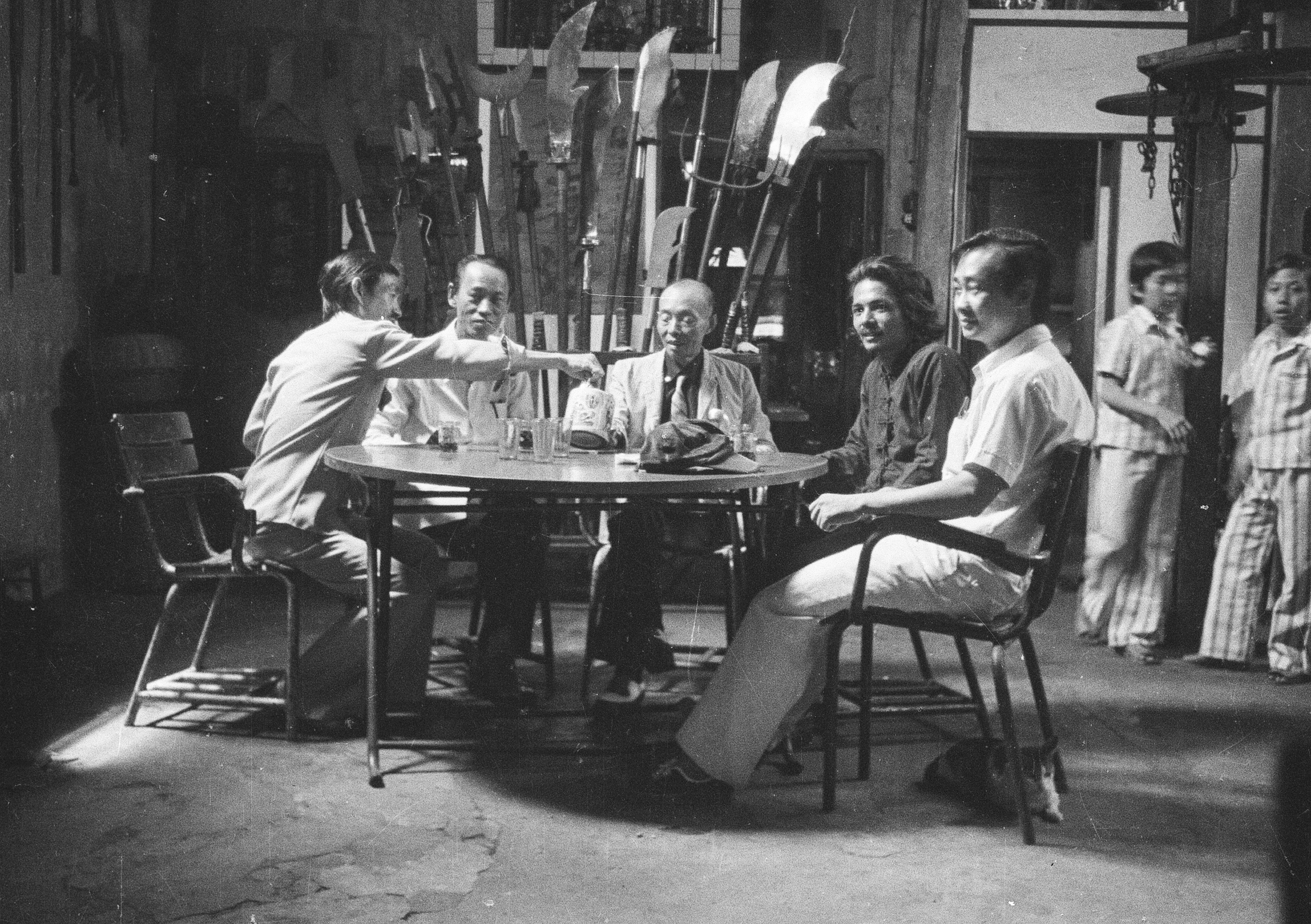 Grand Maître James Cheng, Grand Maître Loo Ping Woon, Maître Ho Hai Long et Grand Maître Nam Anh réunis en 1980